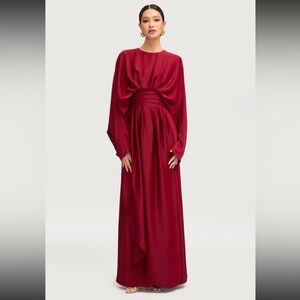 veiled collection maleeka drape maxi dress